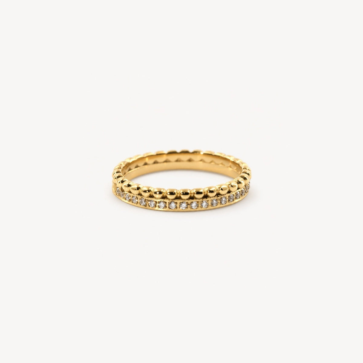 Milgrain Half Eternity Band Ring