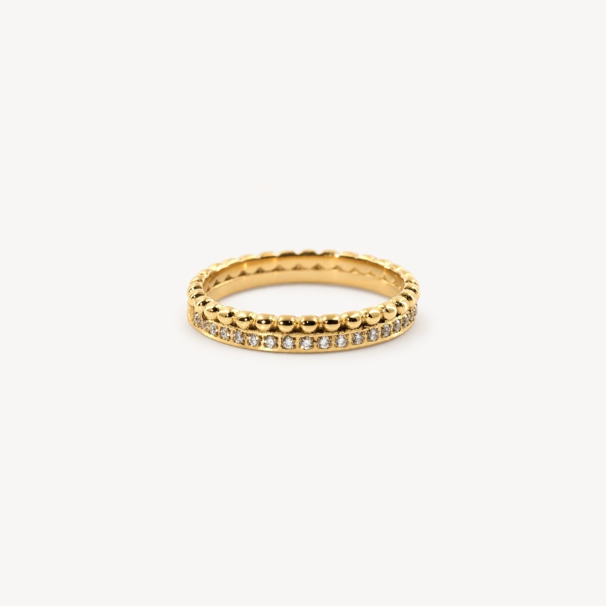 Milgrain Half Eternity Band Ring