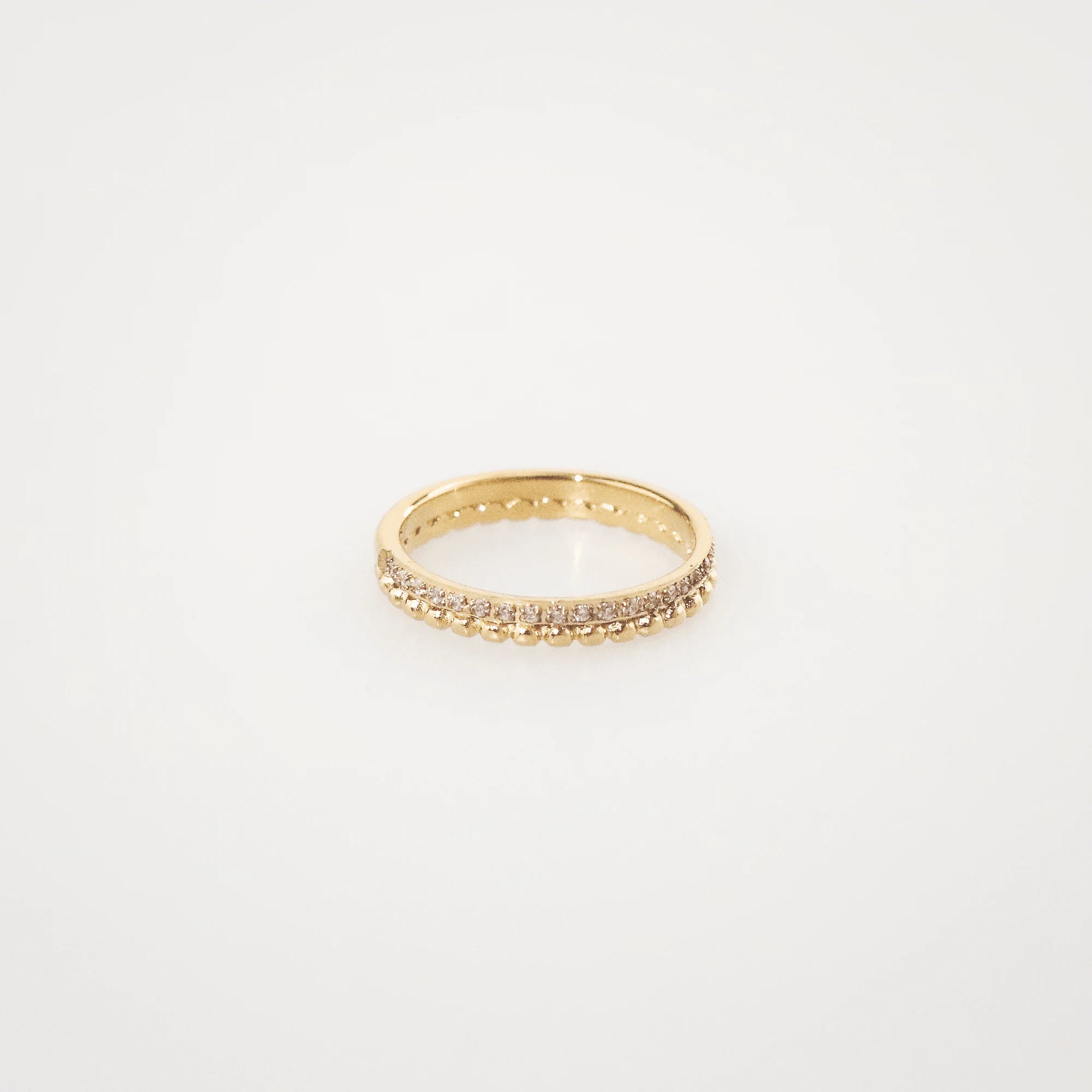 Milgrain Half Eternity Band Ring