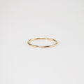 Meideya jewelry minimal gold triple gem stacker ring