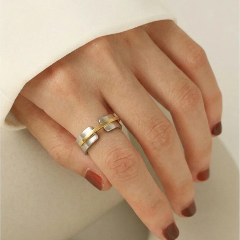 Mixed Metal -Band Ring