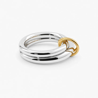 Mixed Metal 2-Link Chain Ring – Waterproof & Tarnish-Free