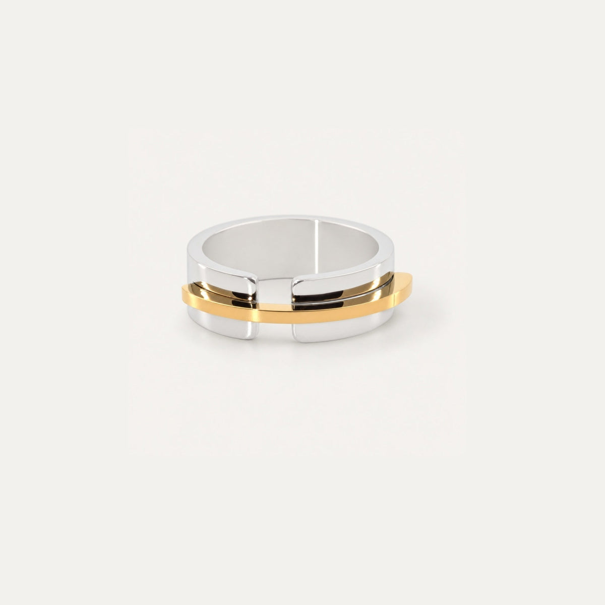 Mixed Metal Band Ring