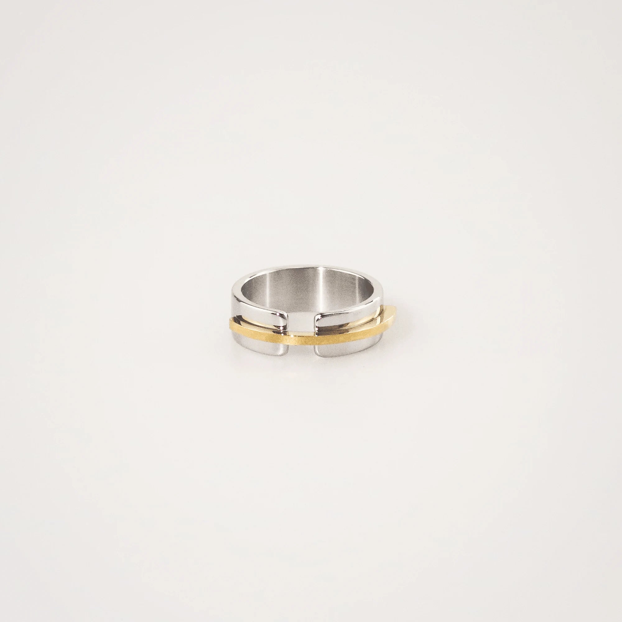 Mixed Metal Band Ring