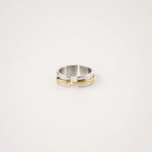Mixed Metal Band Ring