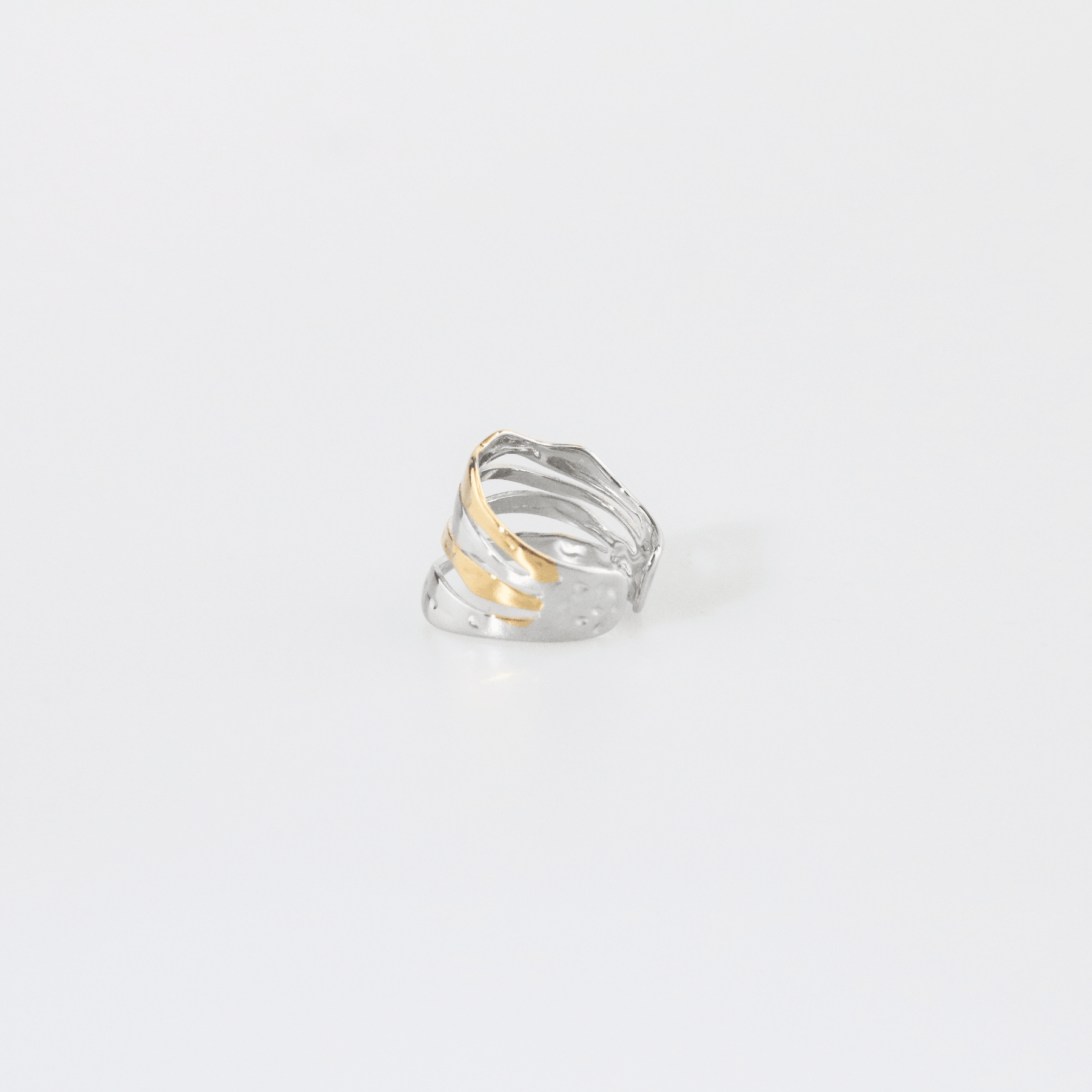 Mixed Multi-Row Hammered Ring