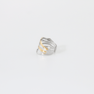 Mixed Multi-Row Hammered Ring