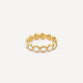 Mother of Pearl Eternity Ring — Waterproof | Stylr