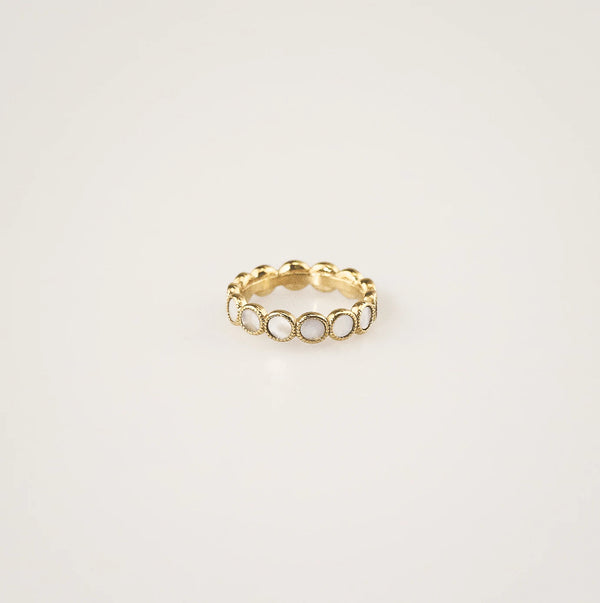 Waterproof Mother of Pearl Eternity Ring - Stylr