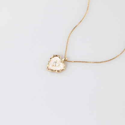 Mother of Pearl Heart-Necklace