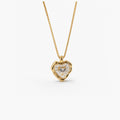 Mother of Pearl Heart Necklace – Gold Plated