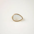 meideya jewelry Mother of Pearl Statement Signet Ring
