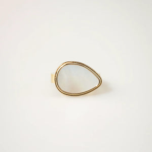 meideya jewelry Mother of Pearl Statement Signet Ring