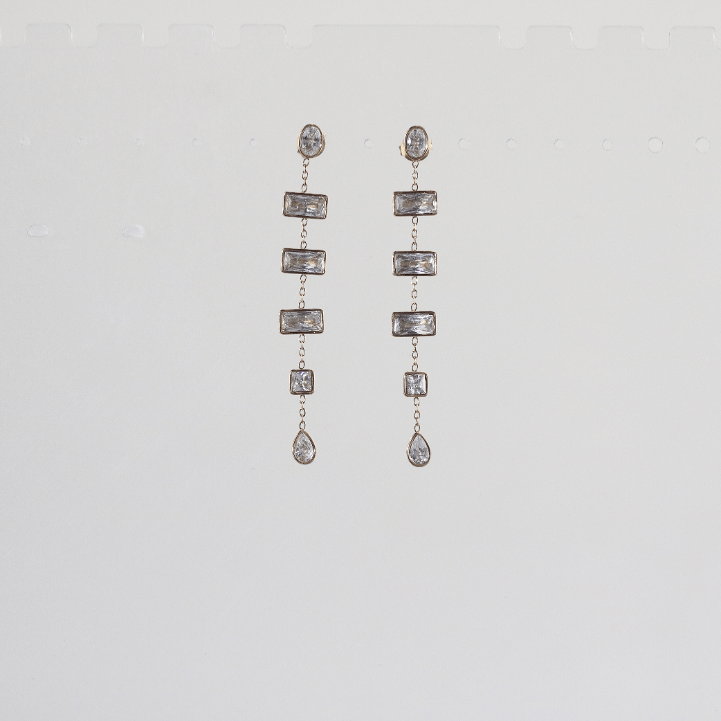 Multi-shape Drop Earrings