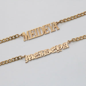Meideya Jewelry - Personalized nameplate necklace