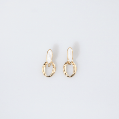 Nerida Mother of Pearl Hoop-Earrings