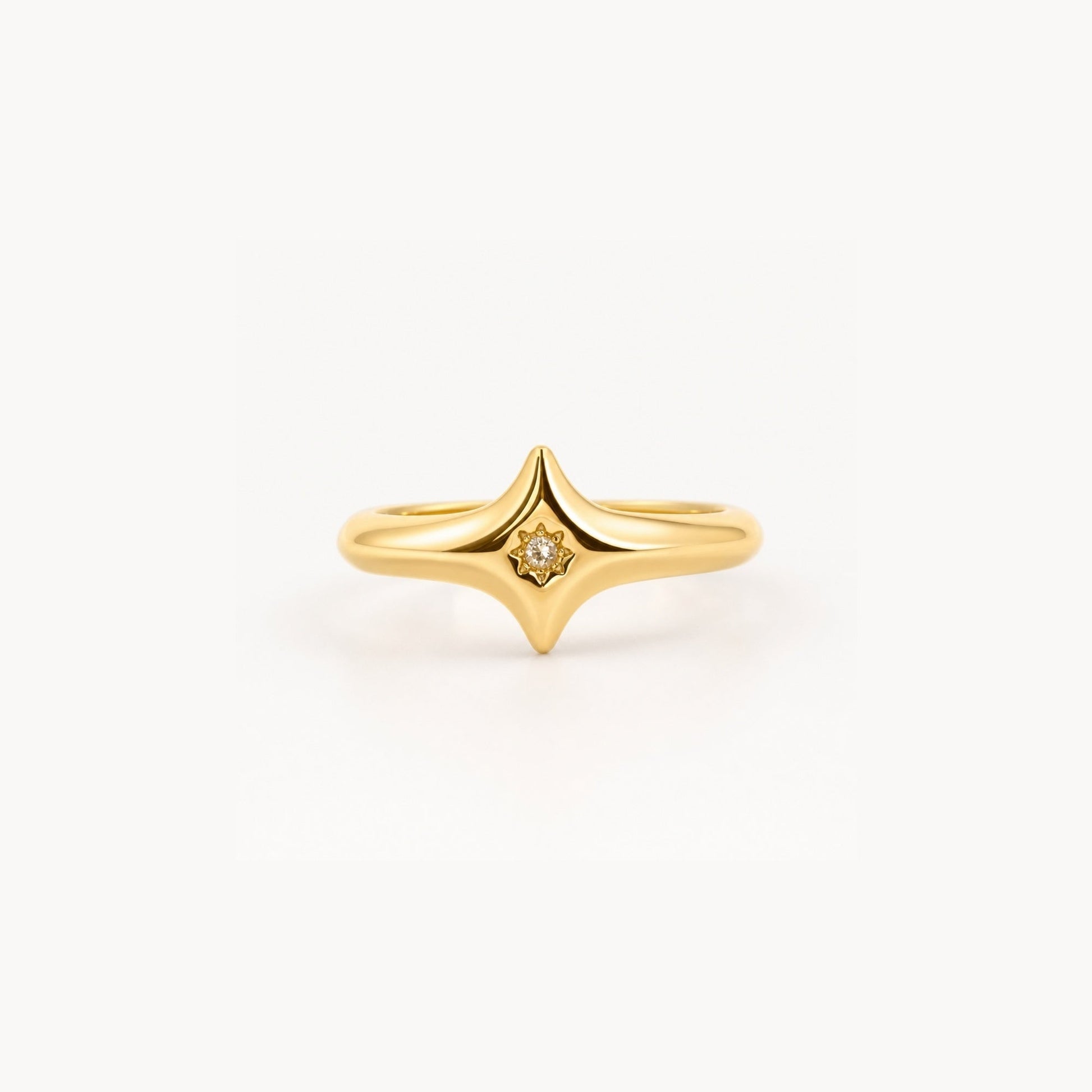 north star ring gold