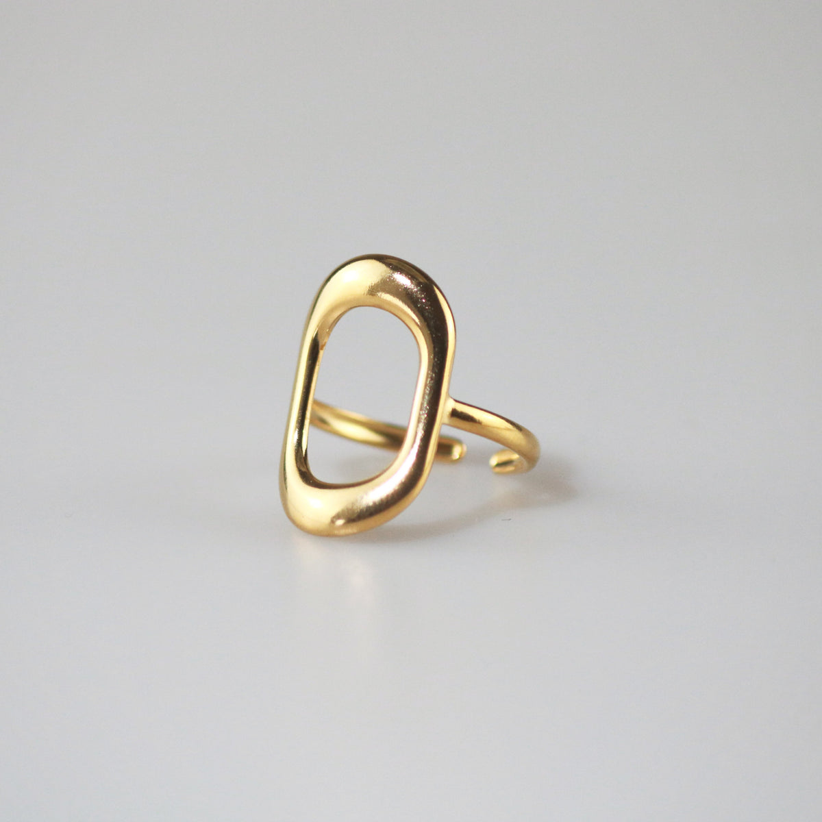 Gold Open Oval Ring