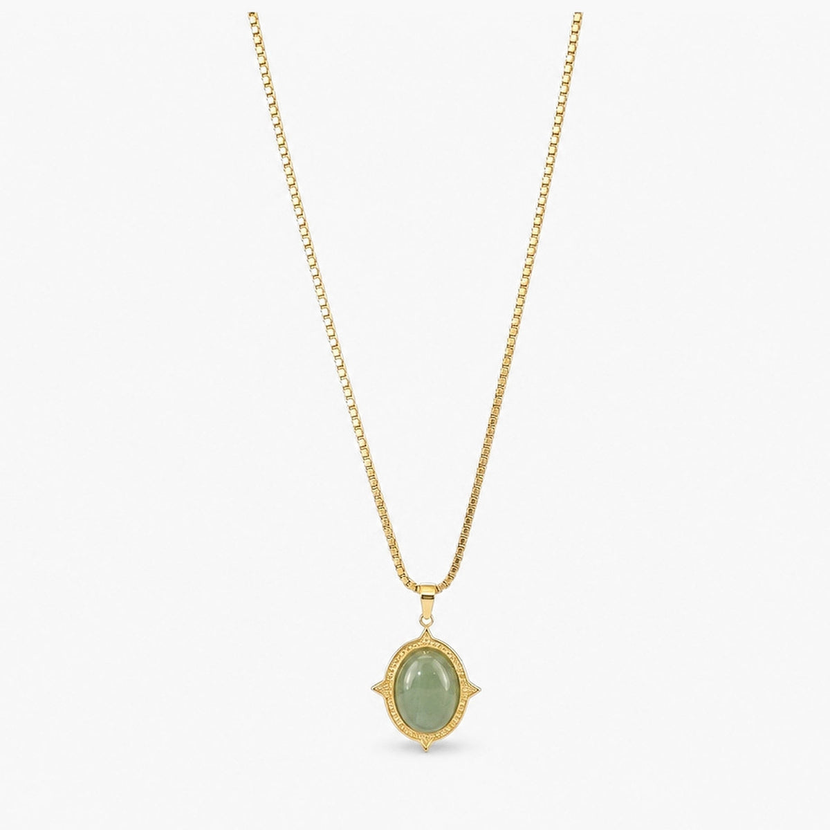 Oval Jade Necklace
