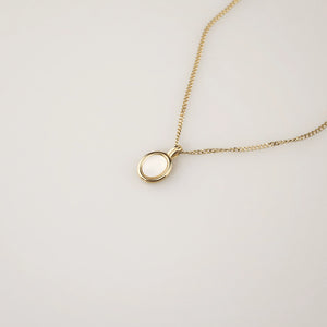 Oval Moonstone Necklace