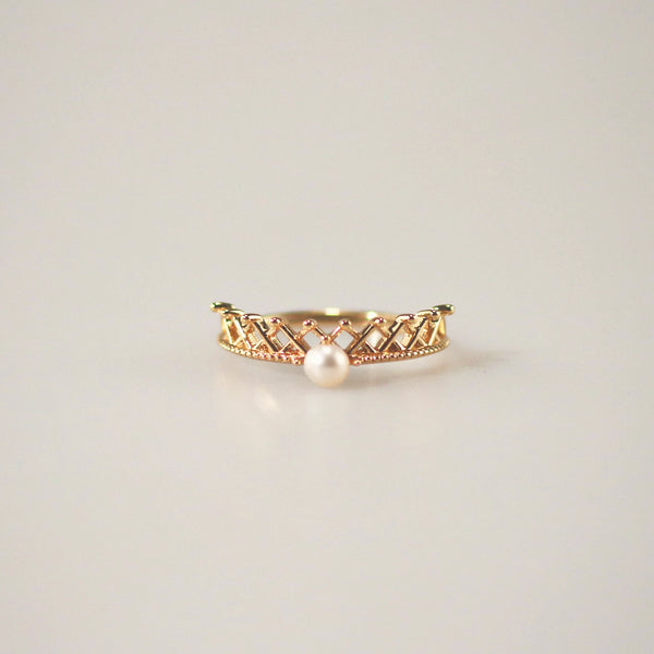 Adjustable Pearl Crown Ring – Stylr