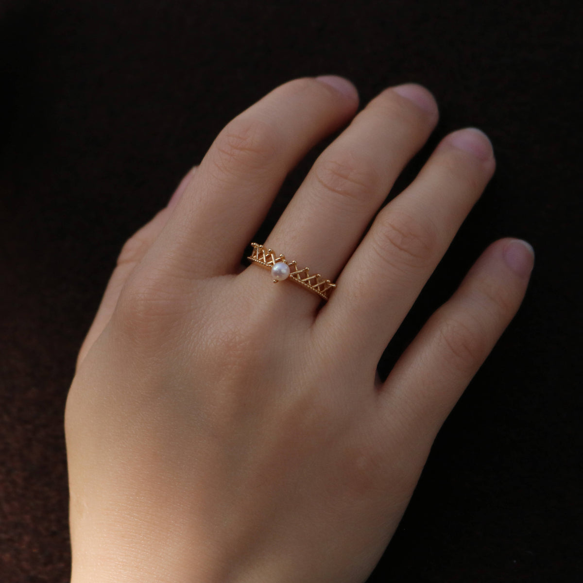Pearl Crown Ring