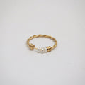pearl fidget spinning ring