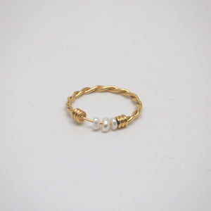 pearl fidget spinning ring