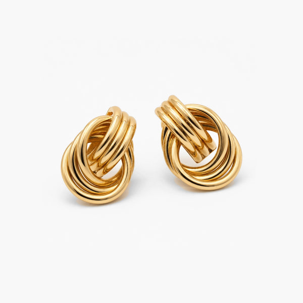 Promise Knots Earrings – 18k Gold Plated Charm Earrings