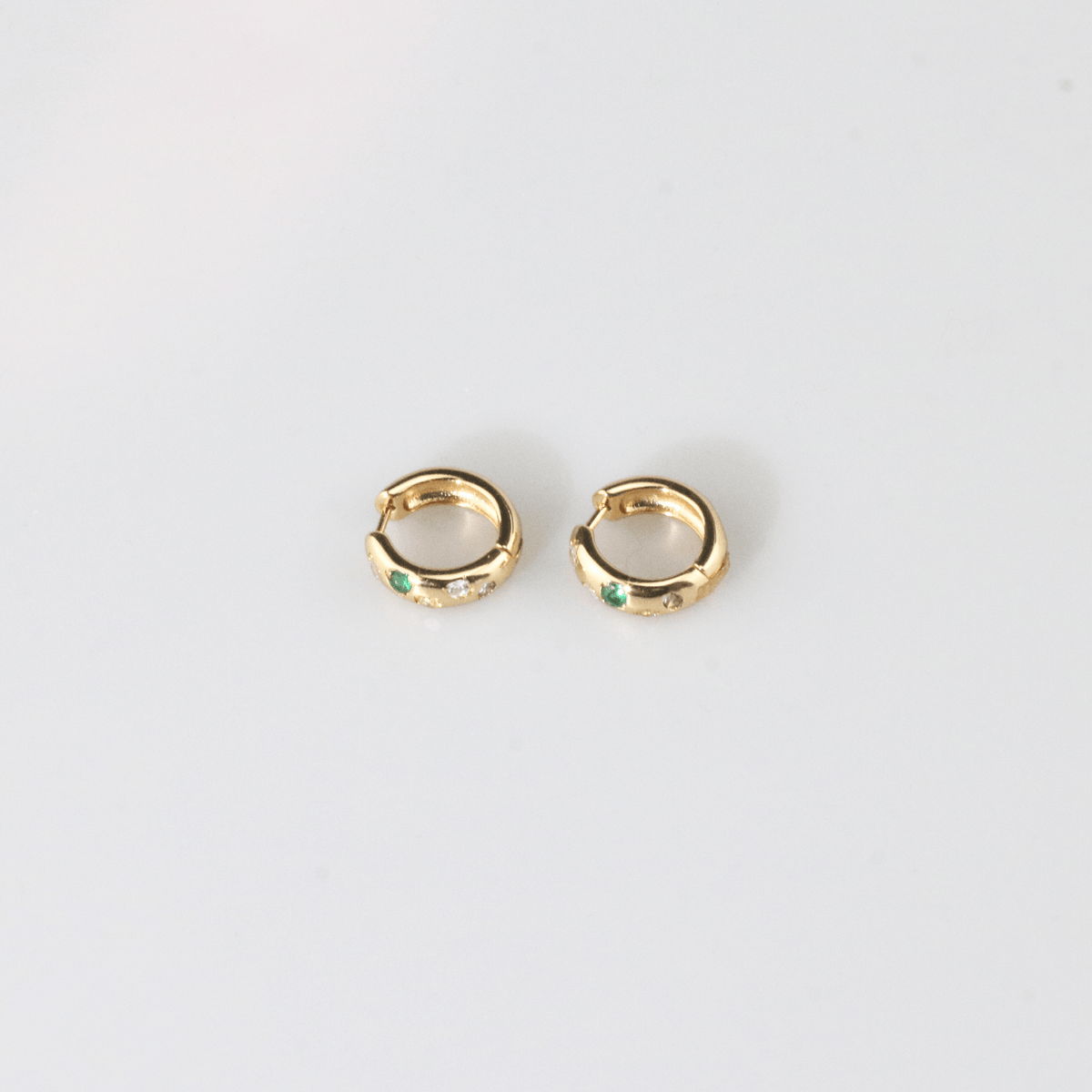 Rainbow Stone -Hoops