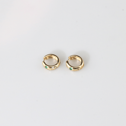 Rainbow Stone -Hoops