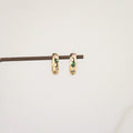 Rainbow Stone Hoops
