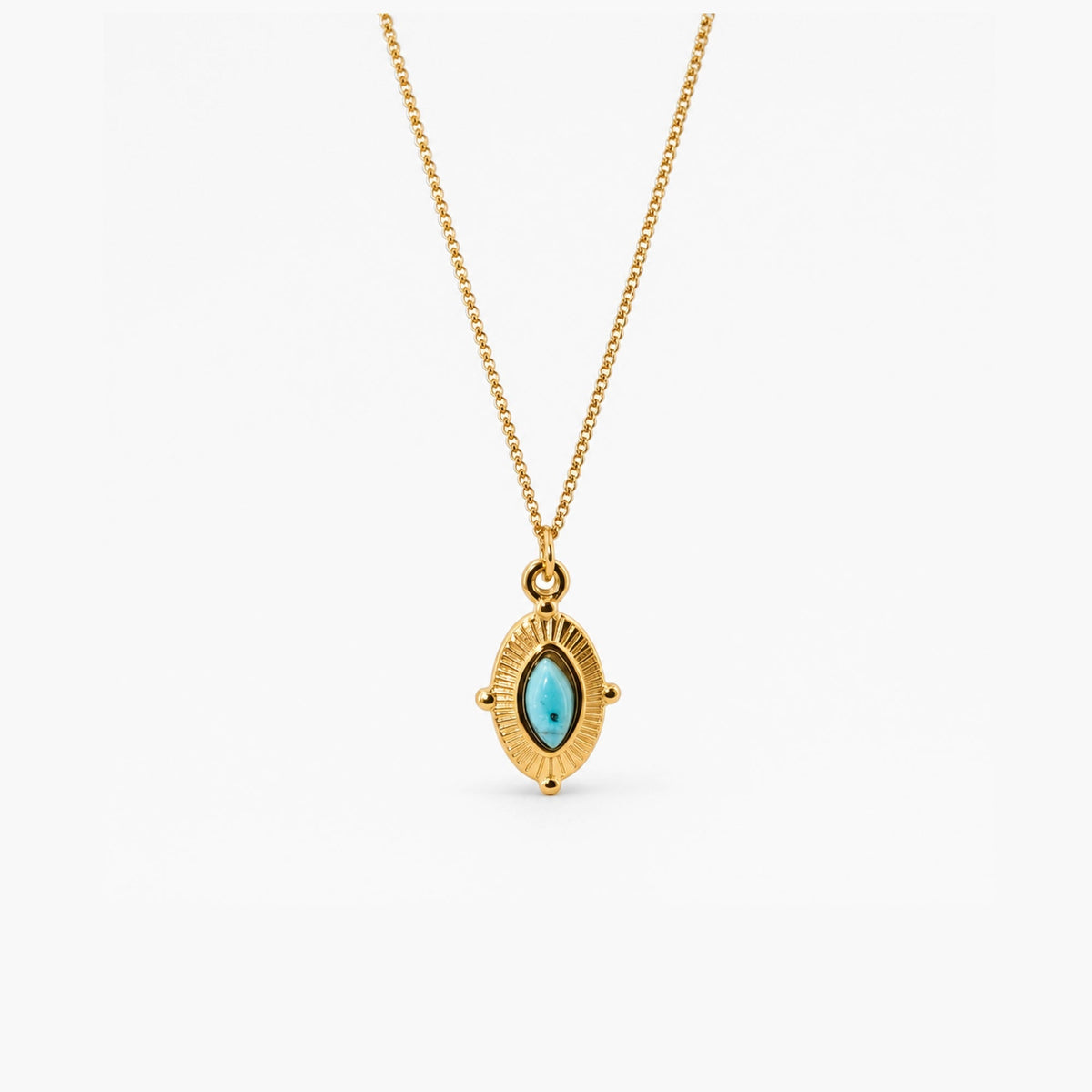 Royal Marquise Turquoise Necklace