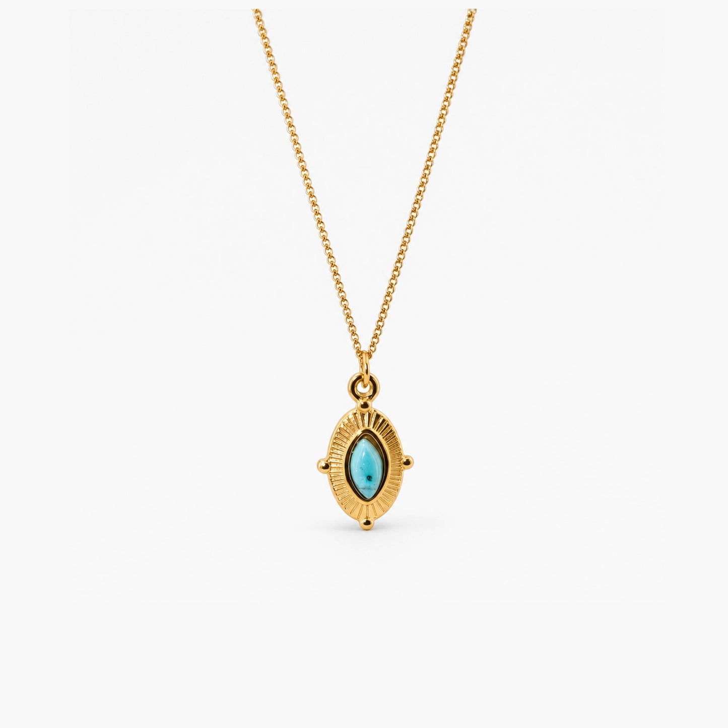 Royal Marquise Turquoise Necklace