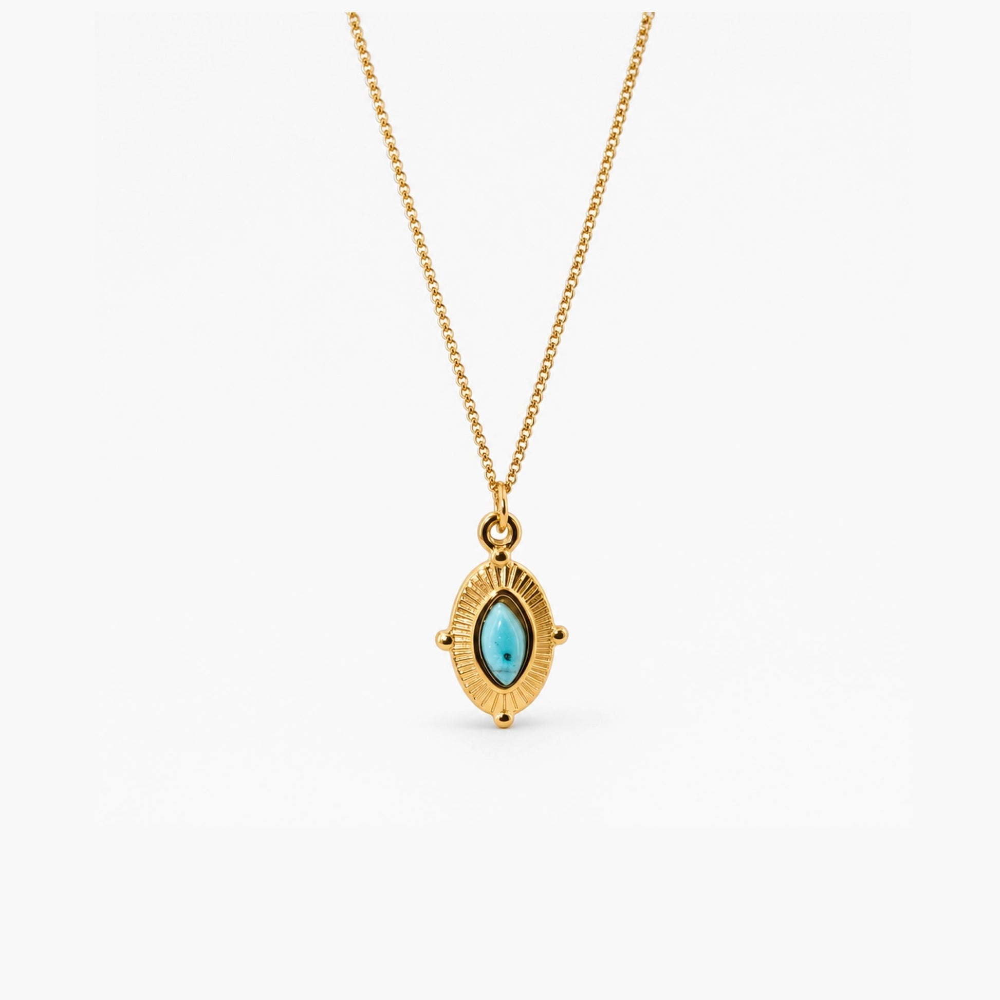 Royal Marquise Turquoise Necklace