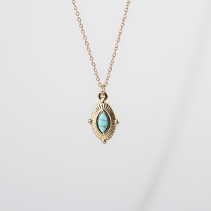 Royal Marquise Turquoise Necklace