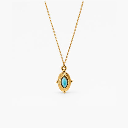 Royal Marquise Turquoise Necklace