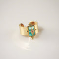Meideya Jewelry Royal Knight Ring with Amazonite stone