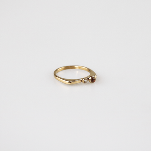 Ruby-white-Stacking Ring