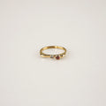 Ruby-white Stacking Ring
