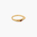 Ruby Stacking Ring — Waterproof 18k Gold Plated Stainless Steel