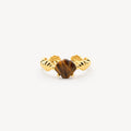Ocean Spirit Ring - Tiger's Eye, Adjustable Gold
