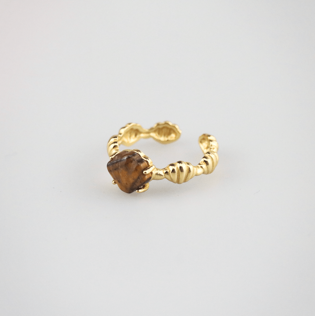 Ocean Spirit Ring, 18k gold-plated