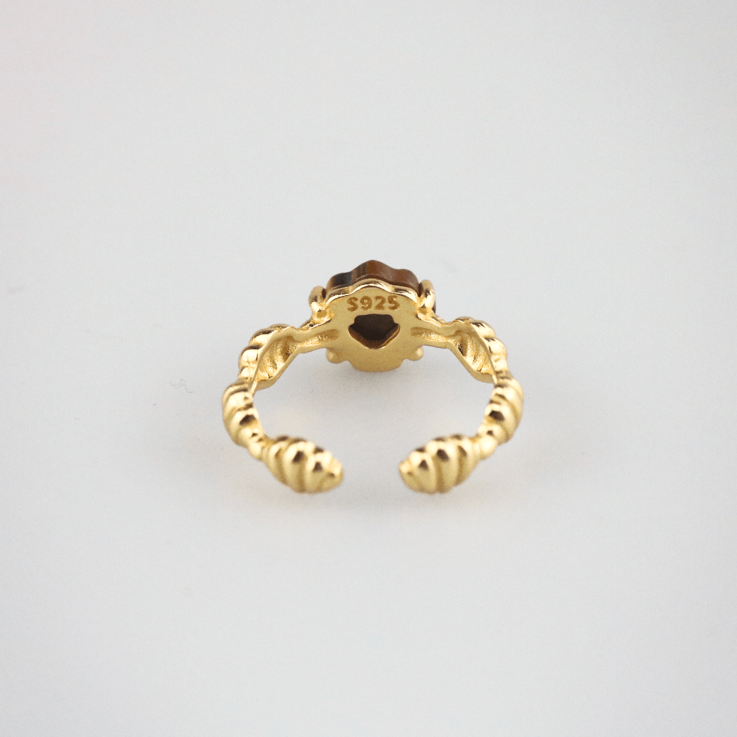 Ocean Spirit Ring, 18k gold-plated