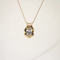 Waterproof CZ Pendant Necklace - Stainless Steel