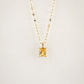 Solar Pendant Necklace - 18k Gold Plated Waterproof Jewelry