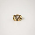 Waterproof Honeycomb Band Ring - Tarnish Free Stainless Steel