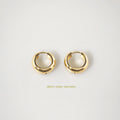 Bold Huggie Hoops - 18mm Waterproof Gold Earrings