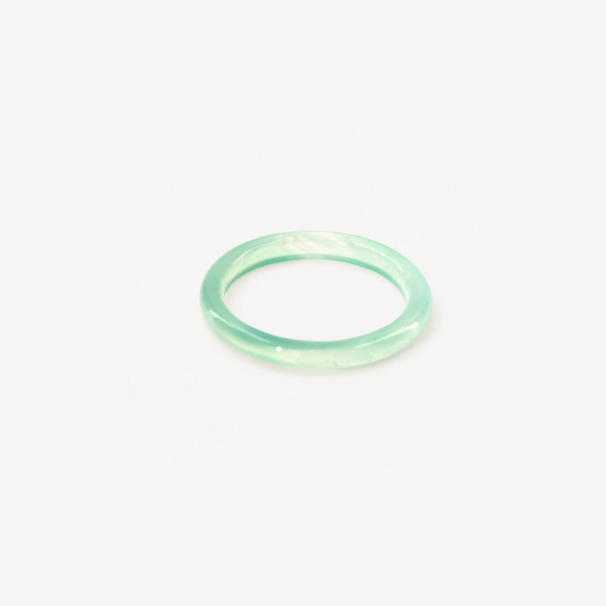 Mint Green Jade Stacking Ring