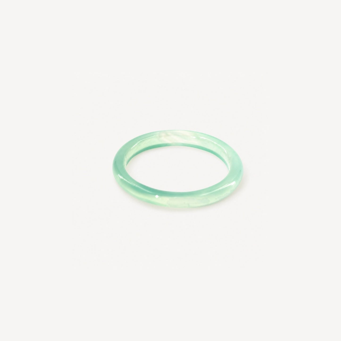 Mint Green Jade Stacking Ring